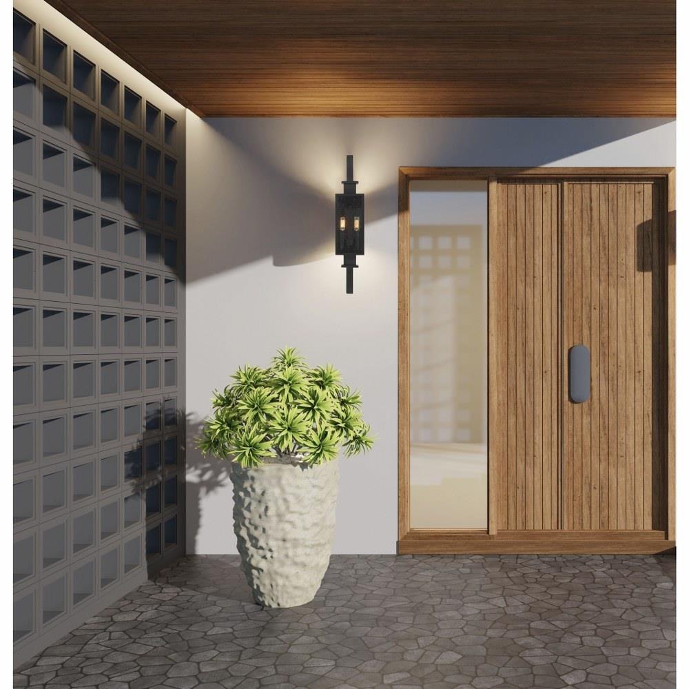 Ascott 2 Light Outdoor Wall Lantern by Savoy House - 5-826-BK