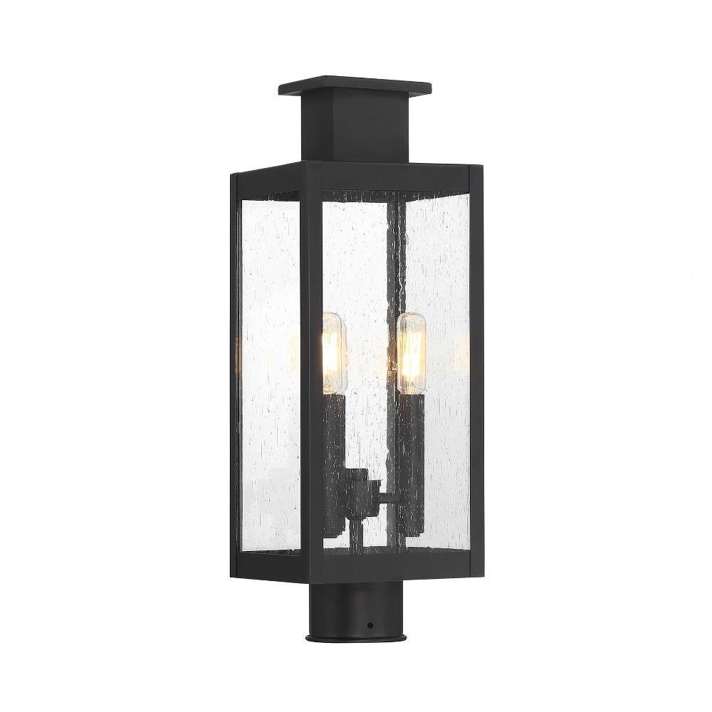 Ascott 3 Light Outdoor Post Lantern 18.75 x 6.5 In by Savoy House
